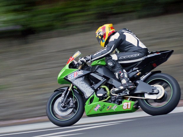 Michael Niblett during the 2012 Isle of Man TT fuelled by Monster Energy